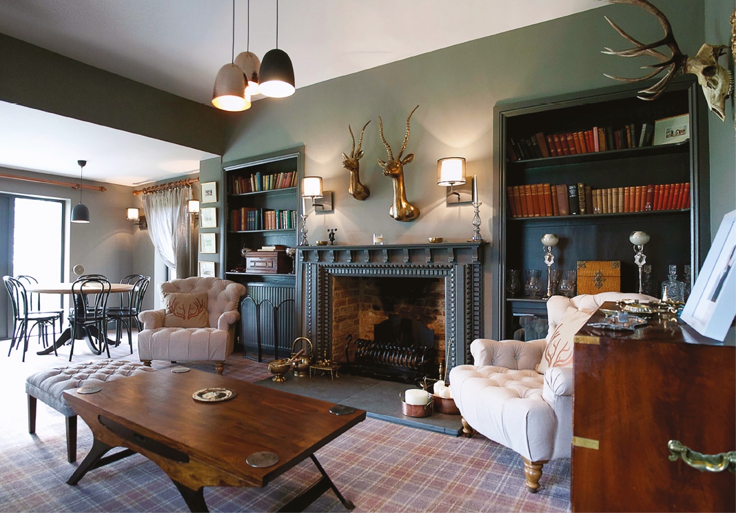 Norfolk Farm House Living Room Fireplace Wall